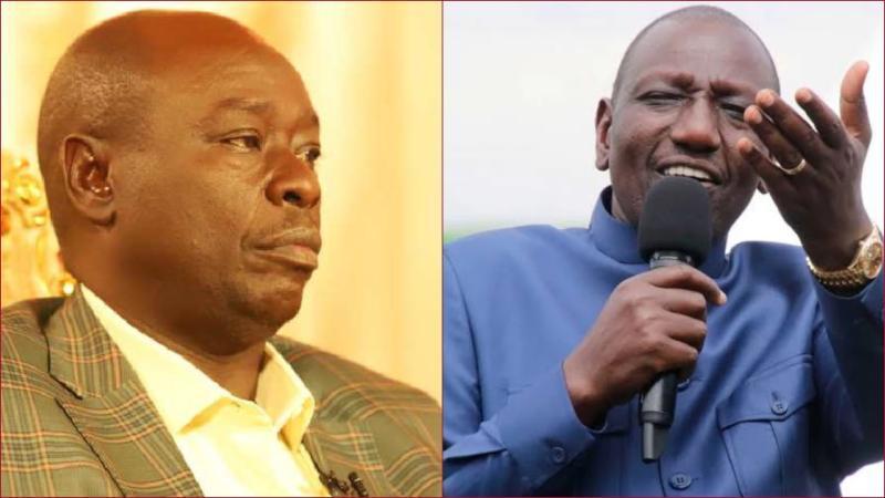 File images of DCP leader Rigathi Gachagua and President William Ruto.